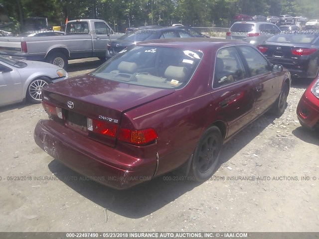 4T1BG28K8YU943212 - 2000 TOYOTA CAMRY CE/LE/XLE RED photo 4