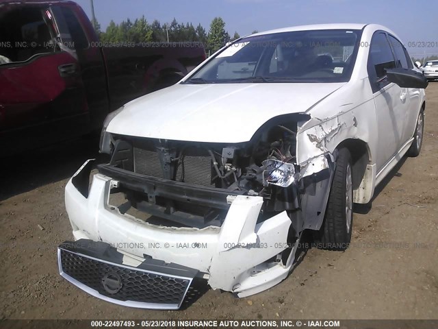 3N1AB6AP0AL605141 - 2010 NISSAN SENTRA 2.0/2.0S/SR/2.0SL WHITE photo 6