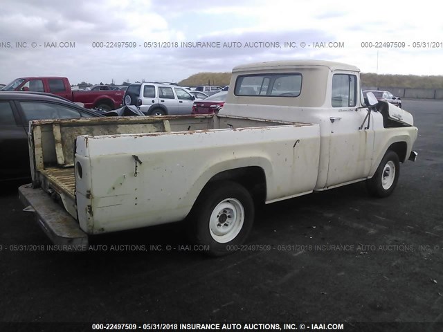 F10C9R36173 - 1959 FORD F100 BEIGE photo 4