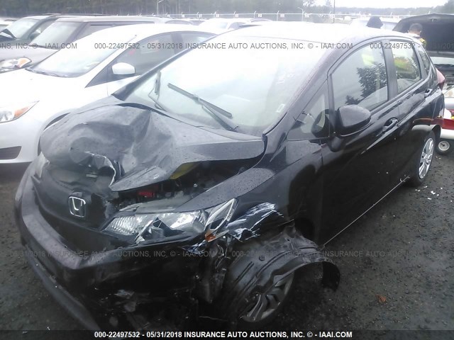 JHMGK5H57GX034992 - 2016 HONDA FIT LX BLACK photo 2