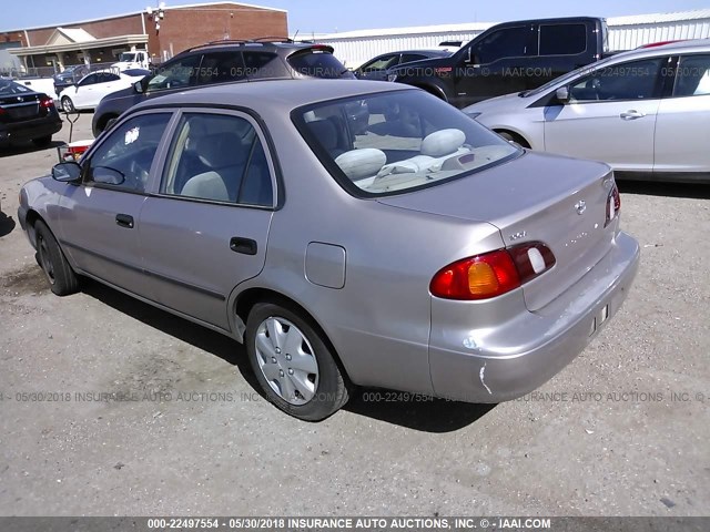 1NXBR12E5YZ410256 - 2000 TOYOTA COROLLA VE/CE/LE BEIGE photo 3