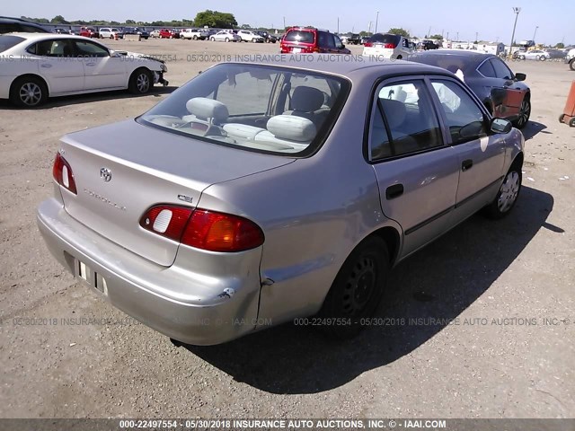 1NXBR12E5YZ410256 - 2000 TOYOTA COROLLA VE/CE/LE BEIGE photo 4