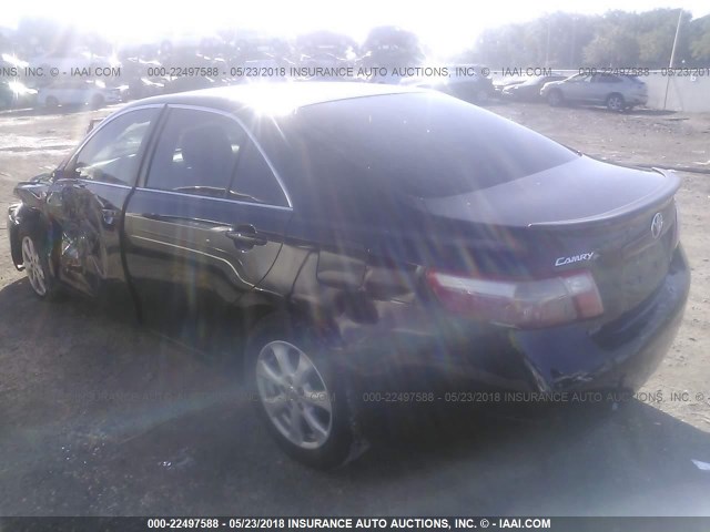 4T1BE46K57U578751 - 2007 TOYOTA CAMRY NEW GENERAT CE/LE/XLE/SE BLACK photo 3