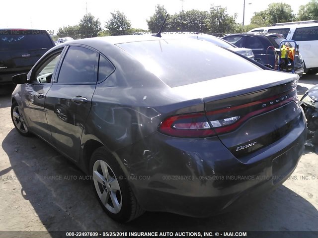 1C3CDFBBXFD159147 - 2015 DODGE DART SXT GRAY photo 3