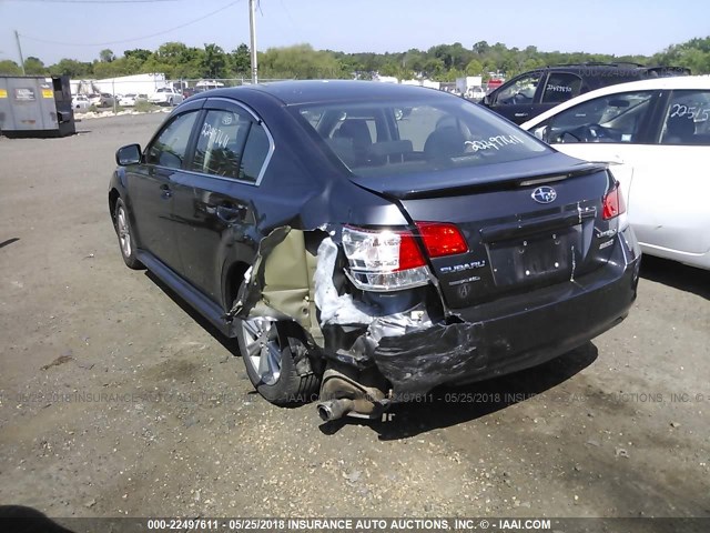 4S3BMBC64C3008808 - 2012 SUBARU LEGACY 2.5I PREMIUM GRAY photo 3