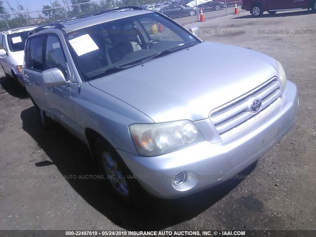 JTEDP21A940003397 - 2004 TOYOTA HIGHLANDER LIMITED SILVER photo 1