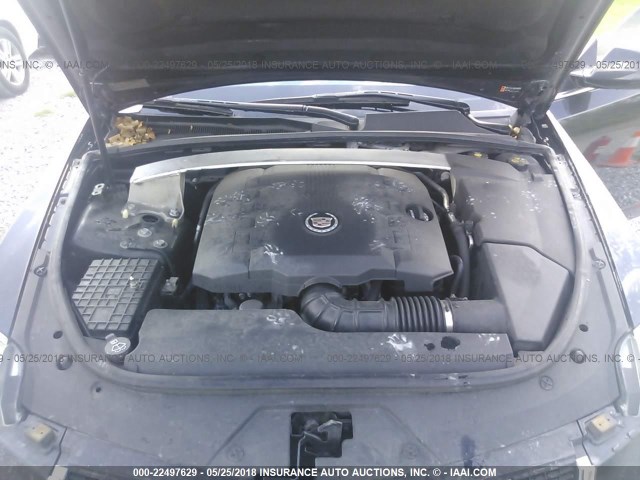 1G6DJ1E39C0143737 - 2012 CADILLAC CTS PERFORMANCE COLLECTION Черный фото 10