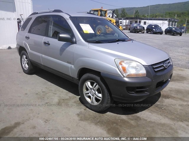 KNDJE723457053658 - 2005 KIA NEW SPORTAGE  SILVER photo 1