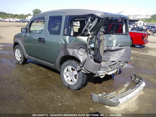 5J6YH28544L024288 - 2004 HONDA ELEMENT EX GREEN photo 3