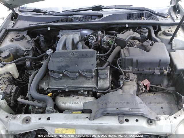 4T1BF32K72U518458 - 2002 TOYOTA CAMRY LE/XLE/SE ვერცხლისფერი ფოტო 10