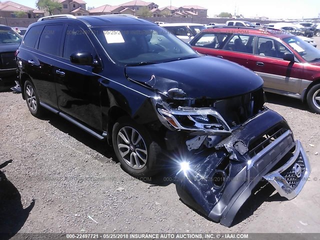 5N1AR2MN0DC631195 - 2013 NISSAN PATHFINDER S/SV/SL/PLATINUM 黑色 照片 1