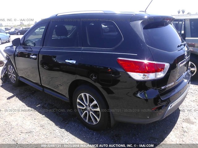 5N1AR2MN0DC631195 - 2013 NISSAN PATHFINDER S/SV/SL/PLATINUM 黑色 照片 3