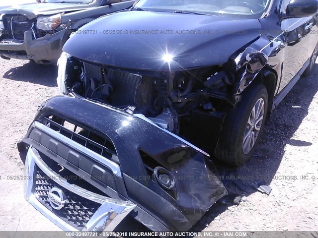 5N1AR2MN0DC631195 - 2013 NISSAN PATHFINDER S/SV/SL/PLATINUM 黑色 照片 6