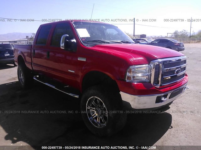 1FTWW31PX6ED45540 - 2006 FORD F350 SRW SUPER DUTY RED photo 1