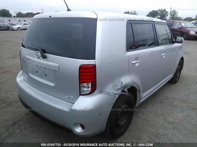 JTLZE4FE9EJ053935 - 2014 TOYOTA SCION XB SILVER photo 4