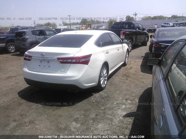 4T1BK1EB1DU069499 - 2013 TOYOTA AVALON PREMIUM/TOURING/LIMITED WHITE photo 4