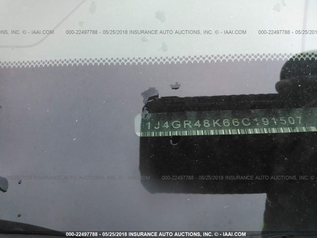 1J4GR48K66C191507 - 2006 JEEP GRAND CHEROKEE LAREDO/COLUMBIA/FREEDOM 黑色 照片 9