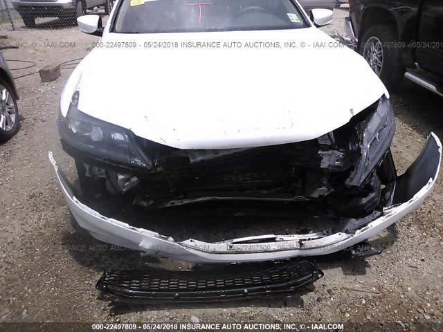 1HGCT1B3XDA022493 - 2013 HONDA Accord LX-S WHITE photo 6