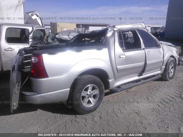 1FMZU67K45UA18079 - 2005 FORD EXPLORER SPORT TR  SILVER photo 4