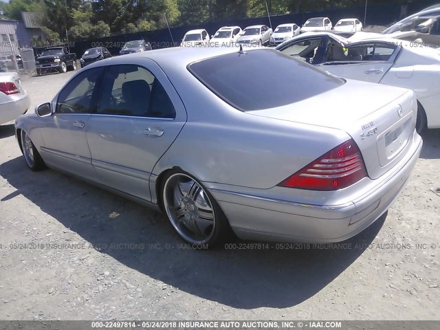 WDBNG70J73A329925 - 2003 MERCEDES-BENZ S 430 SILVER photo 3