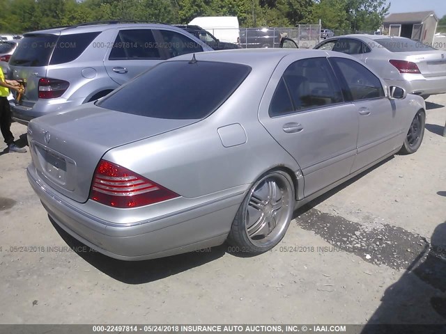 WDBNG70J73A329925 - 2003 MERCEDES-BENZ S 430 SILVER photo 4