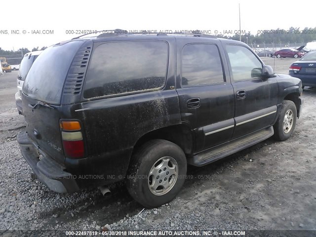 1GNEC13Z34R117805 - 2004 CHEVROLET TAHOE C1500 BLACK photo 4