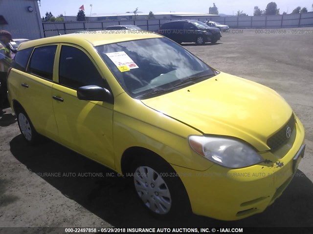 2T1LR32EX4C315297 - 2004 TOYOTA COROLLA MATRIX XR YELLOW photo 1