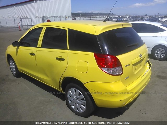 2T1LR32EX4C315297 - 2004 TOYOTA COROLLA MATRIX XR YELLOW photo 3
