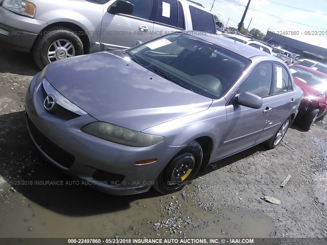 1YVHP80DX65M18698 - 2006 MAZDA 6 S GRAY photo 2