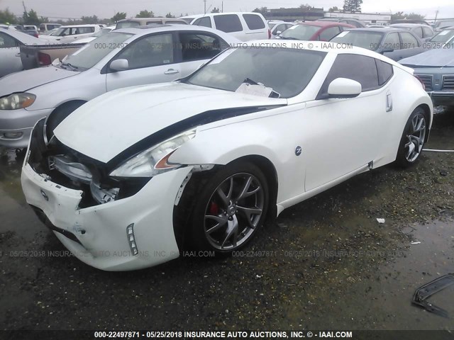 JN1AZ4EH6DM381497 - 2013 NISSAN 370Z TOURING/NISMO WHITE photo 2