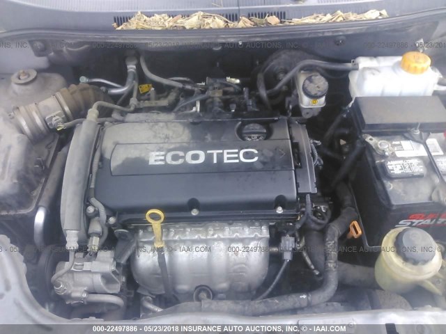 KL1TD5DE8BB234275 - 2011 CHEVROLET AVEO LS/LT 银色 照片 10