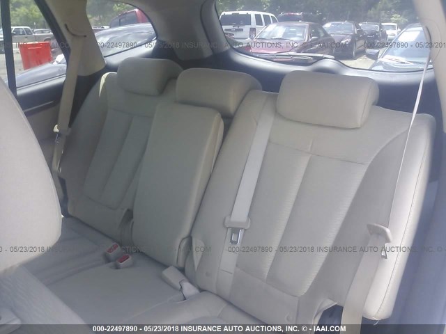 5NMSG13D38H174522 - 2008 HYUNDAI SANTA FE GLS BLUE photo 8