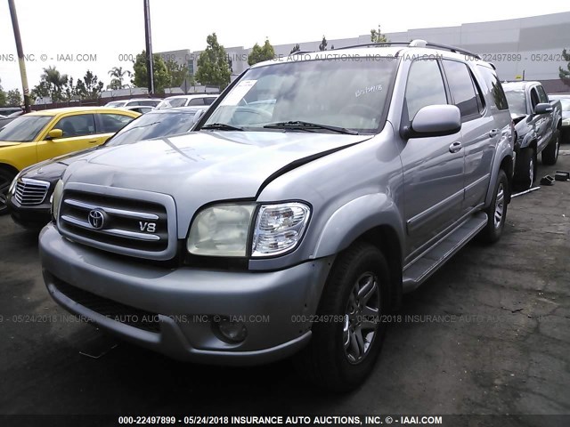 5TDZT38A73S203692 - 2003 TOYOTA SEQUOIA LIMITED Pewter photo 2
