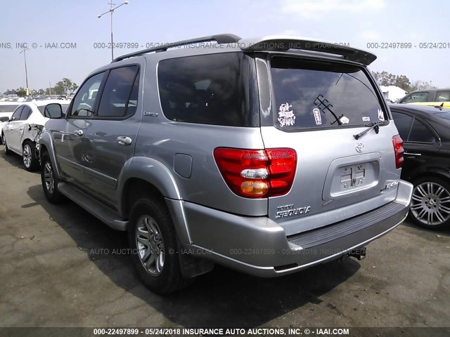 5TDZT38A73S203692 - 2003 TOYOTA SEQUOIA LIMITED Pewter photo 3