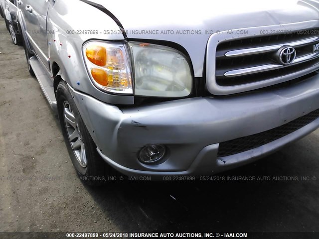 5TDZT38A73S203692 - 2003 TOYOTA SEQUOIA LIMITED Pewter photo 6