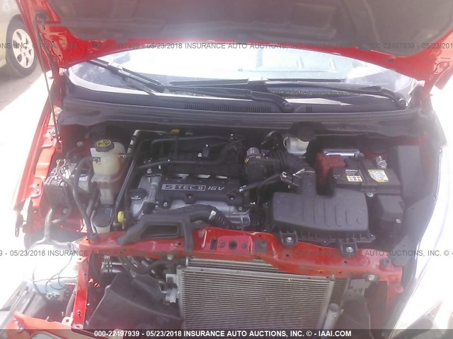 KL8CD6S92FC795374 - 2015 CHEVROLET SPARK 1LT RED photo 10