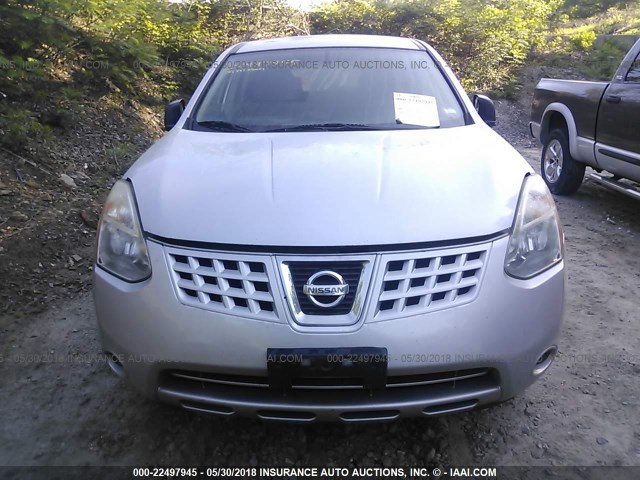 JN8AS58VX9W446358 - 2009 NISSAN ROGUE S/SL SILVER photo 6