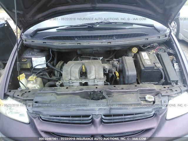 2B4GP25B5TR634315 - 1996 DODGE CARAVAN PURPLE photo 10