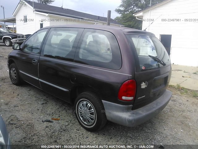 2B4GP25B5TR634315 - 1996 DODGE CARAVAN PURPLE photo 3