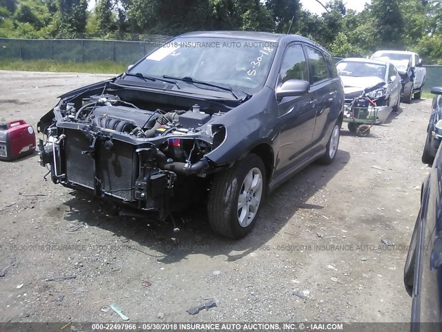 2T1LR30E55C450434 - 2005 TOYOTA COROLLA MATRIX XR GRAY photo 2