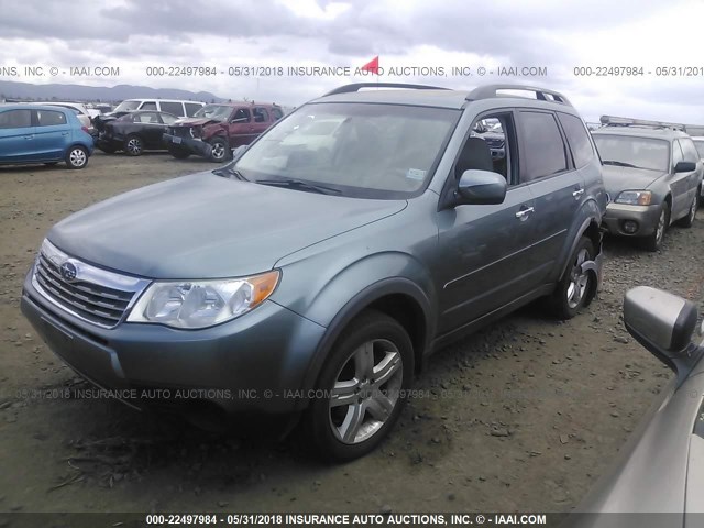 JF2SH63669H707673 - 2009 SUBARU FORESTER 2.5X PREMIUM Light Blue photo 2