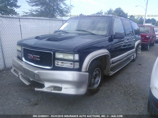 1GDEC16R3XJ767365 - 1999 GMC SUBURBAN C1500 BLACK photo 2