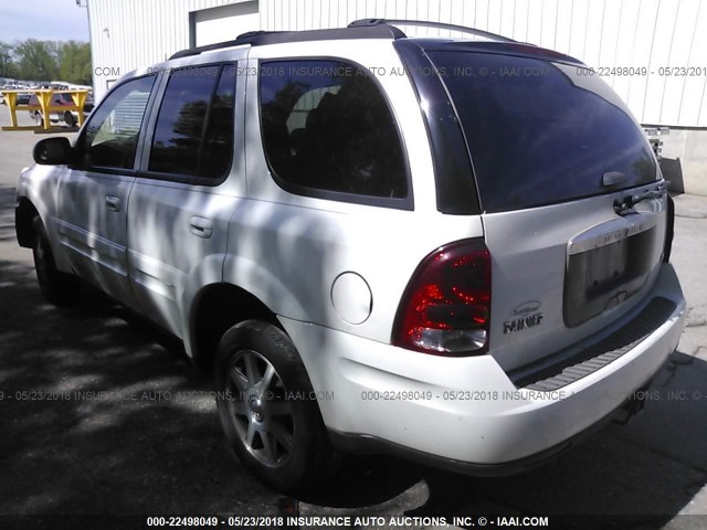 5GADT13SX42311667 - 2004 BUICK RAINIER CXL WHITE photo 3