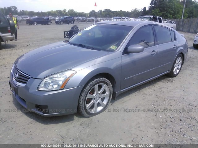 1N4BA41E47C821429 - 2007 NISSAN MAXIMA SE/SL GRAY photo 2