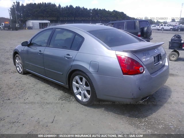 1N4BA41E47C821429 - 2007 NISSAN MAXIMA SE/SL GRAY photo 3