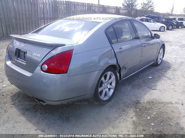 1N4BA41E47C821429 - 2007 NISSAN MAXIMA SE/SL GRAY photo 4