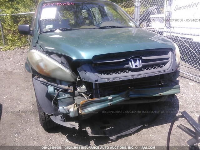 2HKYF18183H568329 - 2003 HONDA PILOT LX GREEN photo 6