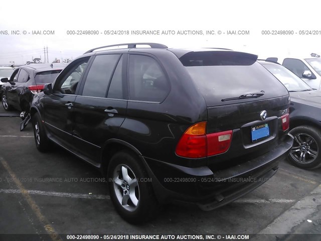 5UXFA53553LV96722 - 2003 BMW X5 3.0I BLACK photo 3