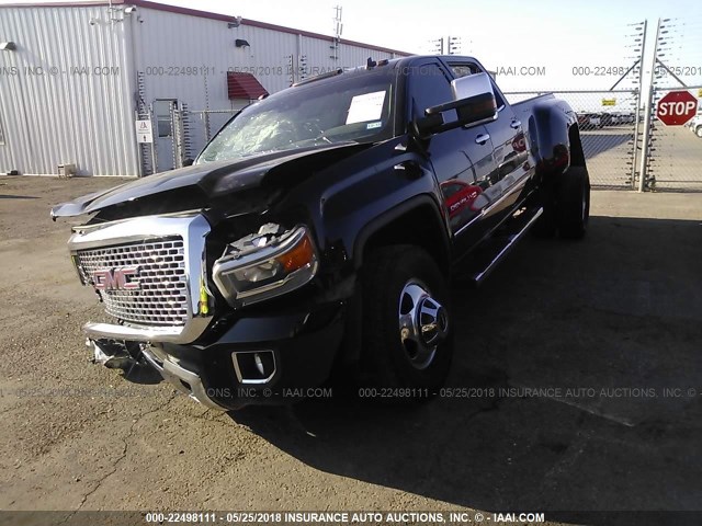 1GT424E80FF127239 - 2015 GMC SIERRA K3500 DENALI BLACK photo 2