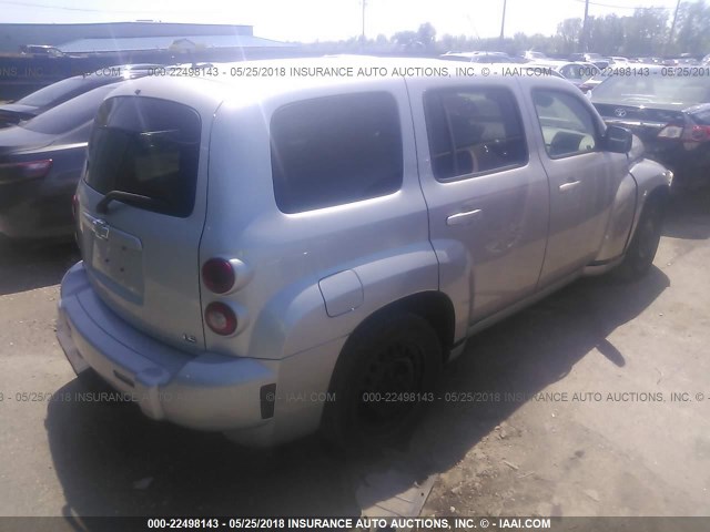 3GNDA33D78S649269 - 2008 CHEVROLET HHR LS SILVER photo 4